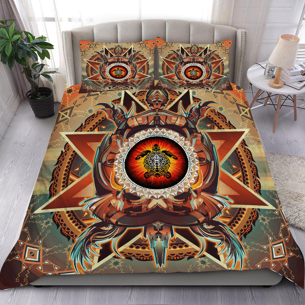 Turtle Spirit Native American Bedding Set