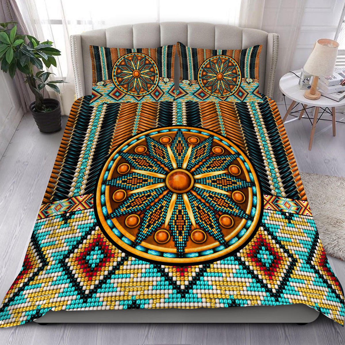 Pattern Beautiful Native American Bedding Set