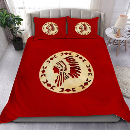 Red Native Bedding Set