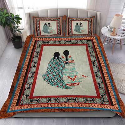 Two Girls Motifs Bedding Set