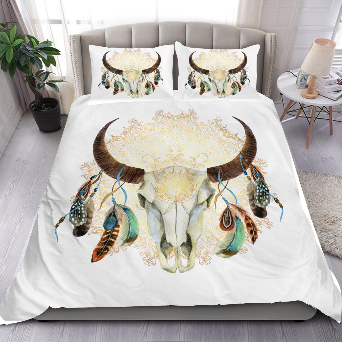 White Buffalo Native Bedding Set
