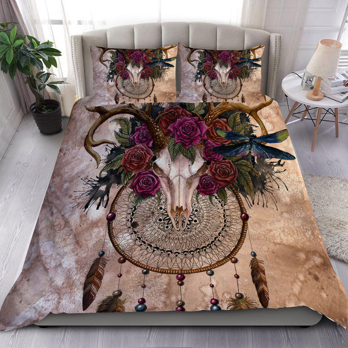 Buffalo Skull Bedding Set