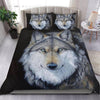 Native White Wolf Bedding Set