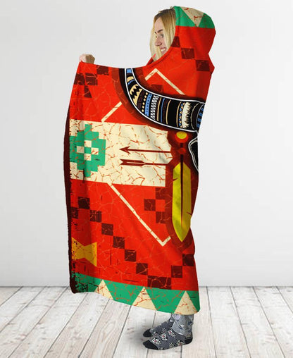 Buffalo Pattern Hooded Blanket NBD