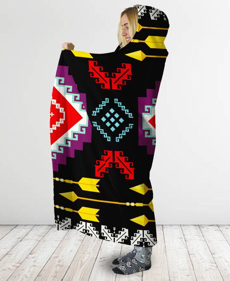 Connecting Pattern Hooded Blanket NBD