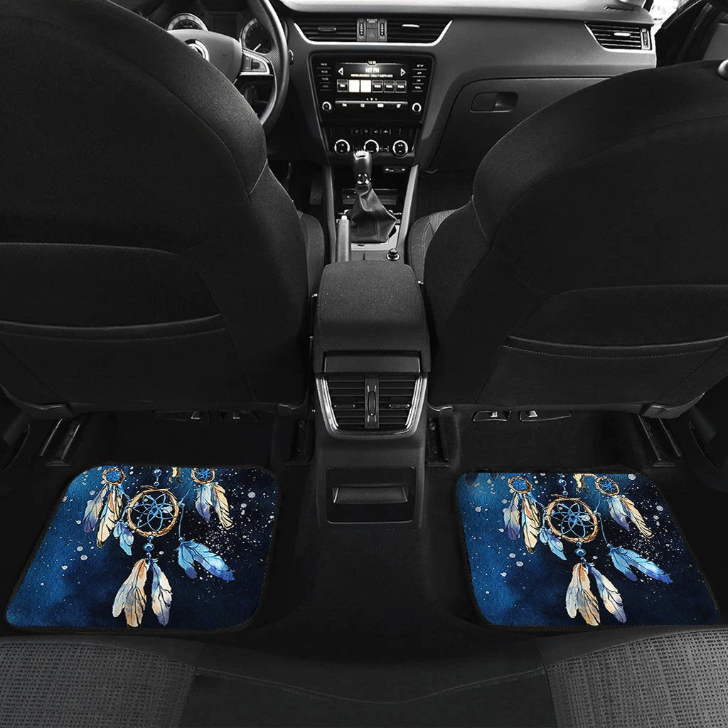 Blue Dreamcatcher Front And Back Car Mats