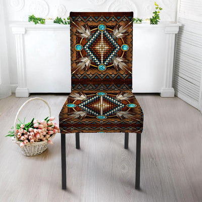 Brown Arrow Design Native American Tablecloth - Chair cover NBD