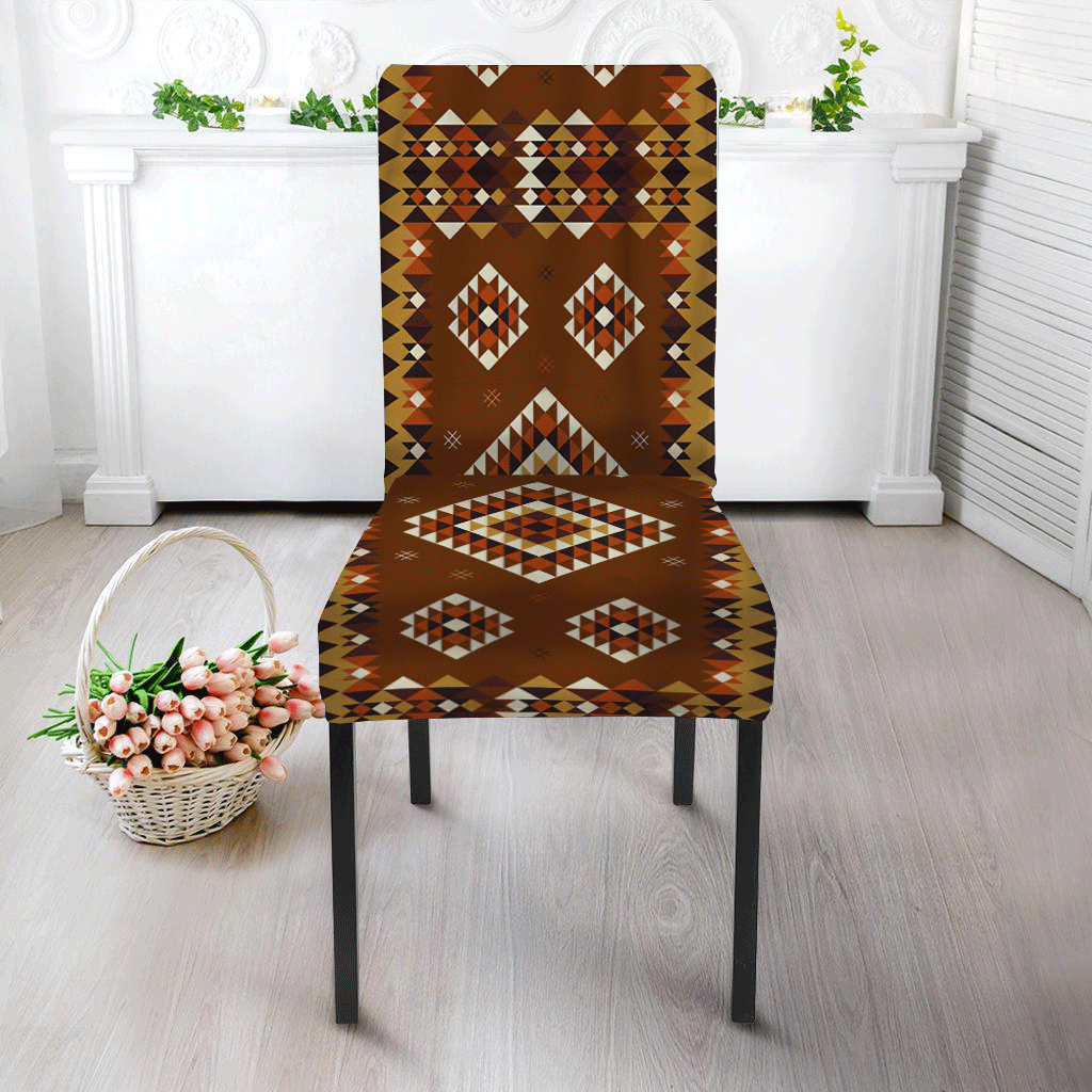 Brown Pattern Design Native American Tablecloth - Chair cover NBD