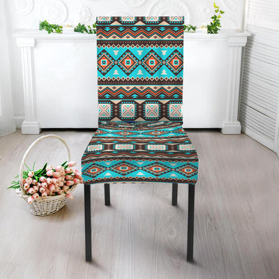 Blue Pattern Design Native American Tablecloth - Chair cover NBD