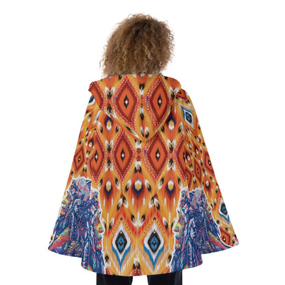 Native American Hooded Flared Coat NBD