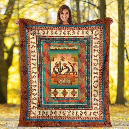 3D Native Dance Fleece Blanket