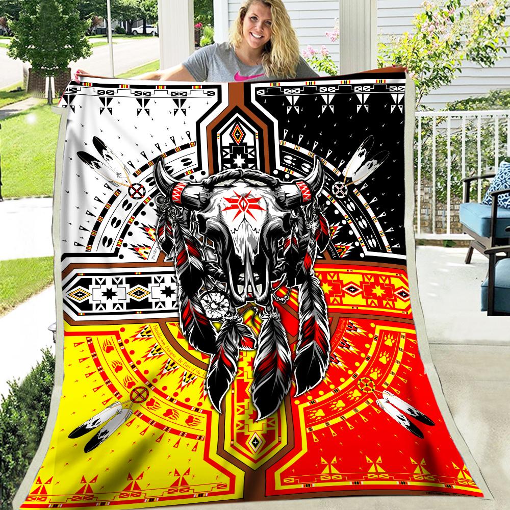 Buffalo Head Fleece Blanket