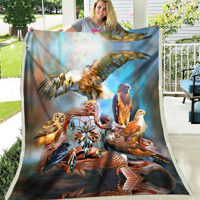 Spirit Birds Fleece Blanket