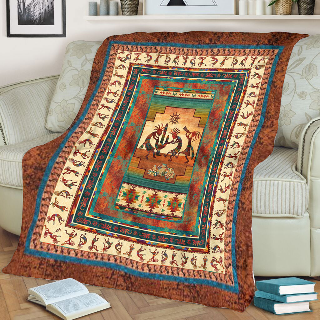 3D Native Dance Fleece Blanket