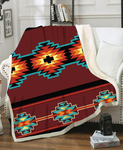 Brown Pattern Fleece Blanket