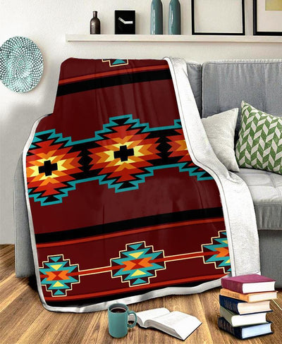 Brown Pattern Fleece Blanket