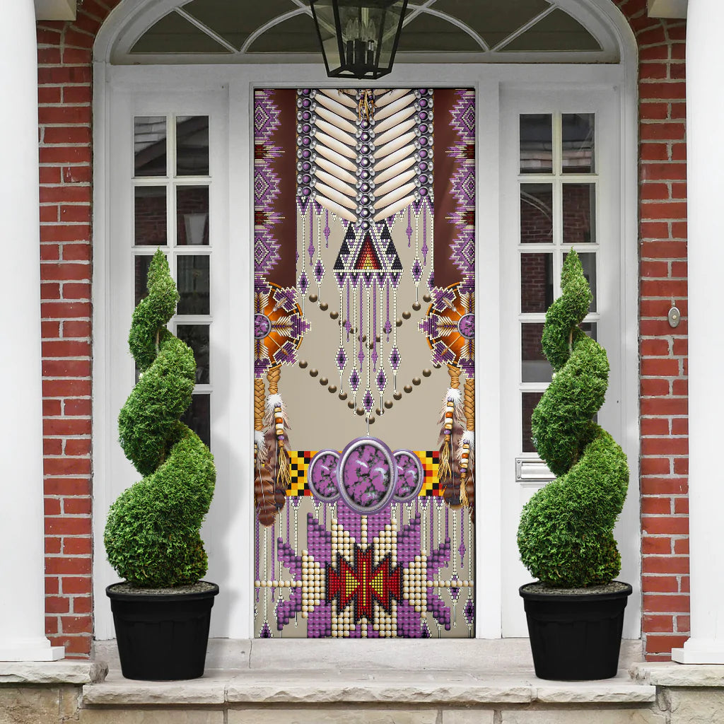 Purple Pattern Breastplate Door Cover NBD