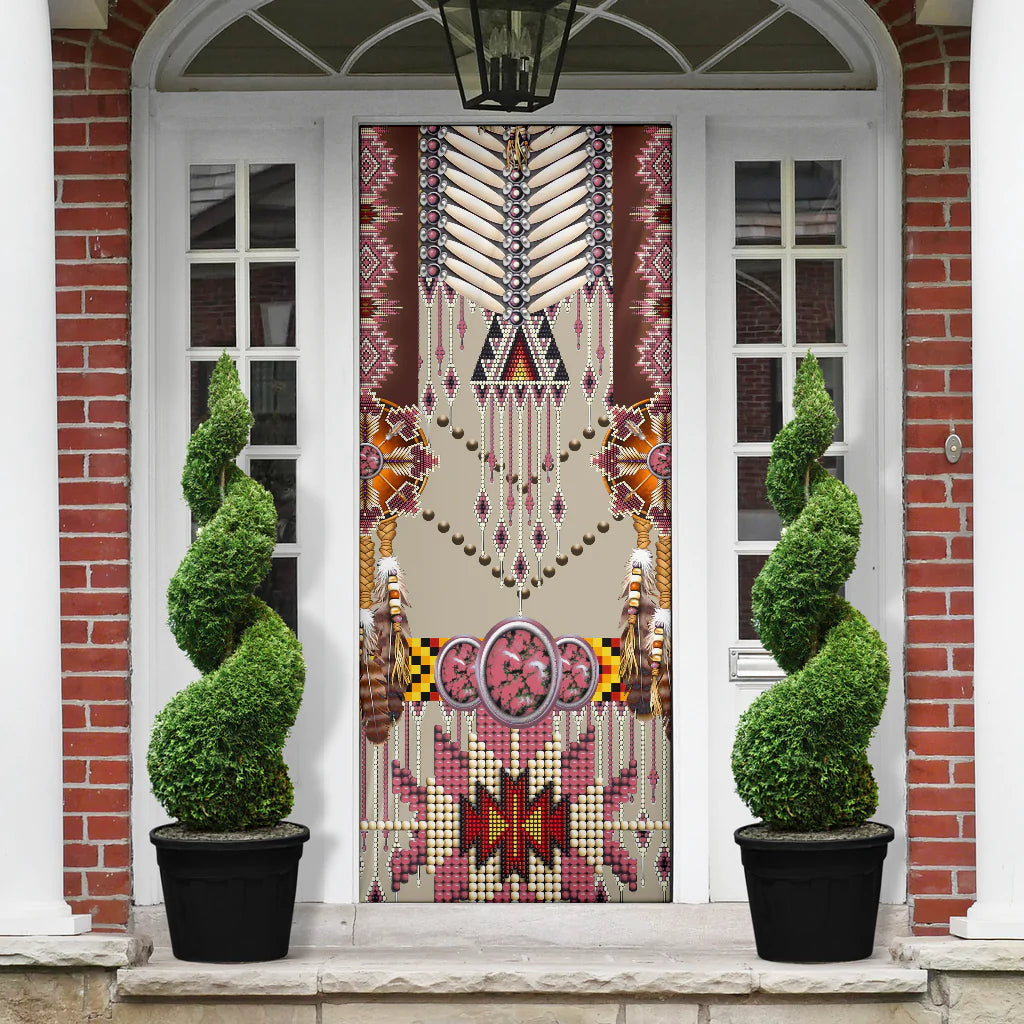 Pink Pattern Breastplate Door Cover NBD