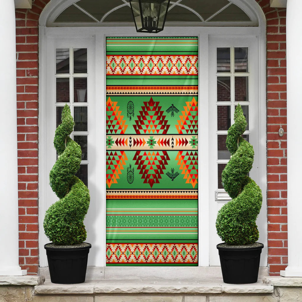 Green Thunderbird Native American Door Cover NBD