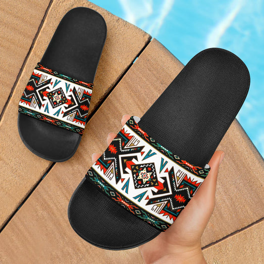 Pattern Native American Slide Sandals NBD