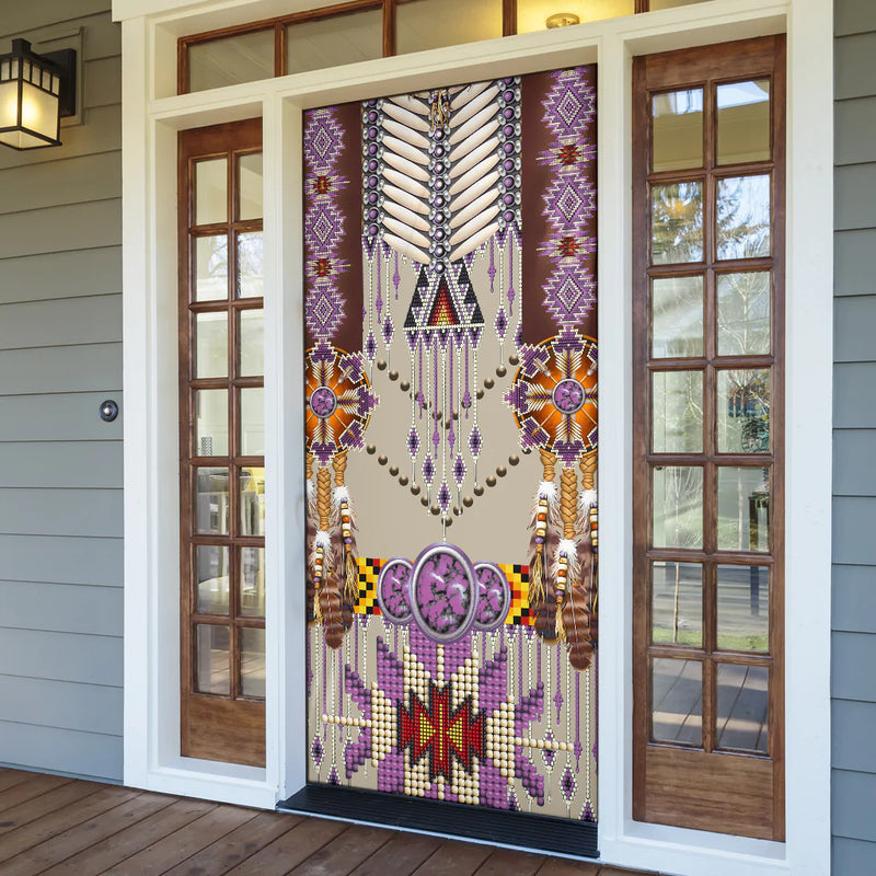 Purple Pattern Breastplate Door Cover NBD