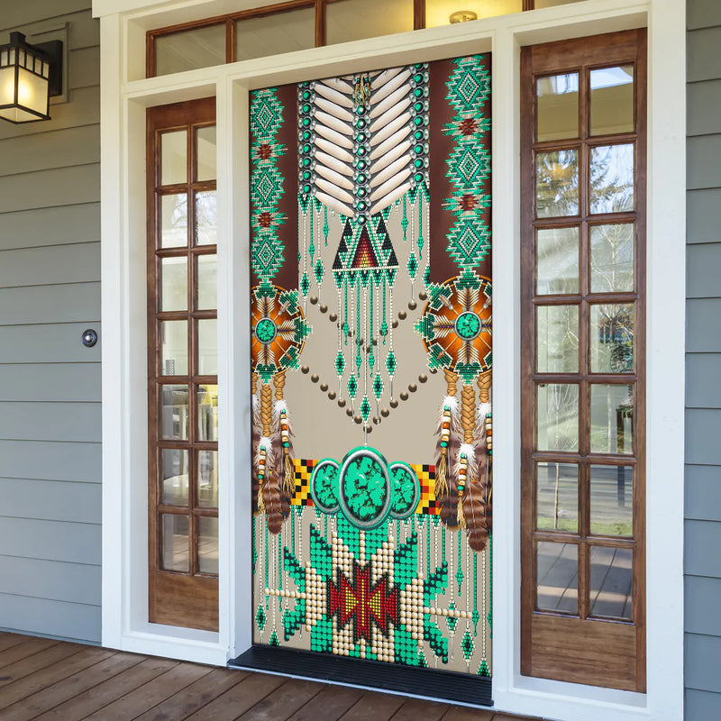 Green Pattern Breastplate Door Cover NBD