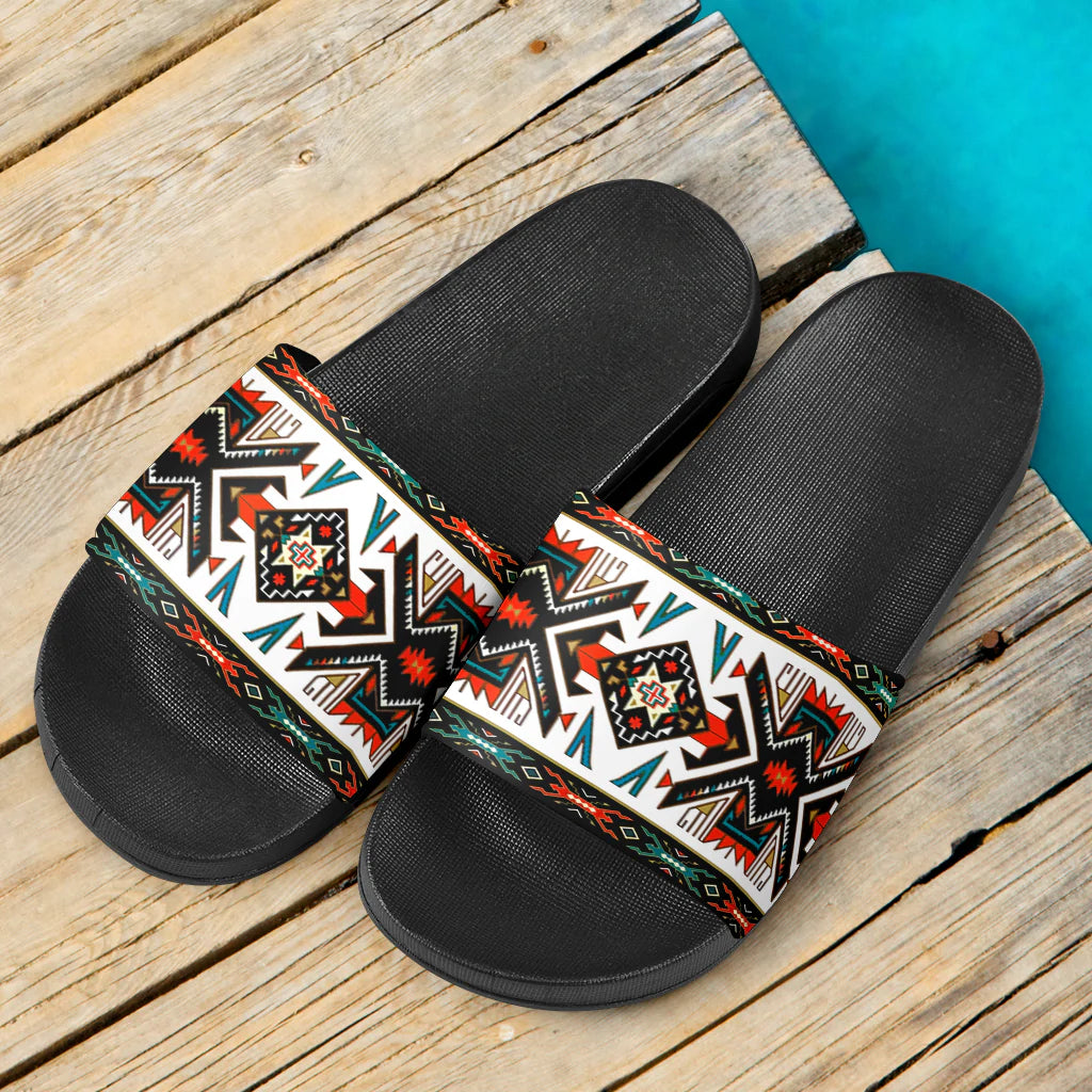Pattern Native American Slide Sandals NBD