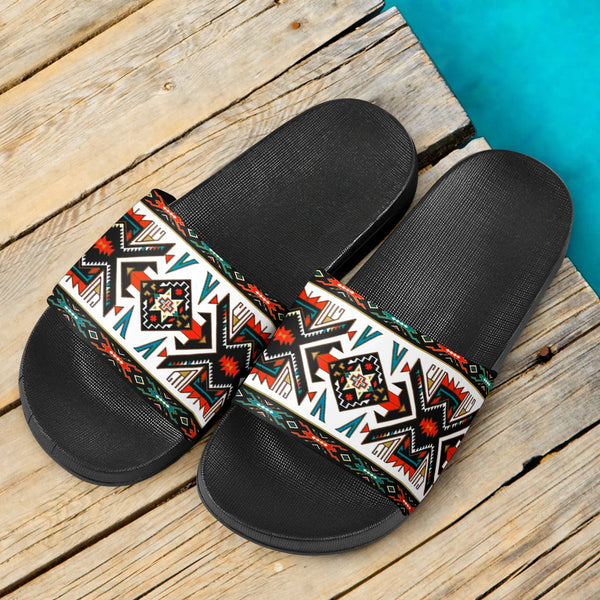 Pattern Native American Slide Sandals NBD - Native Heritage Store