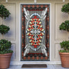 Naumaddic Arts Gray Native American Door Cover NBD