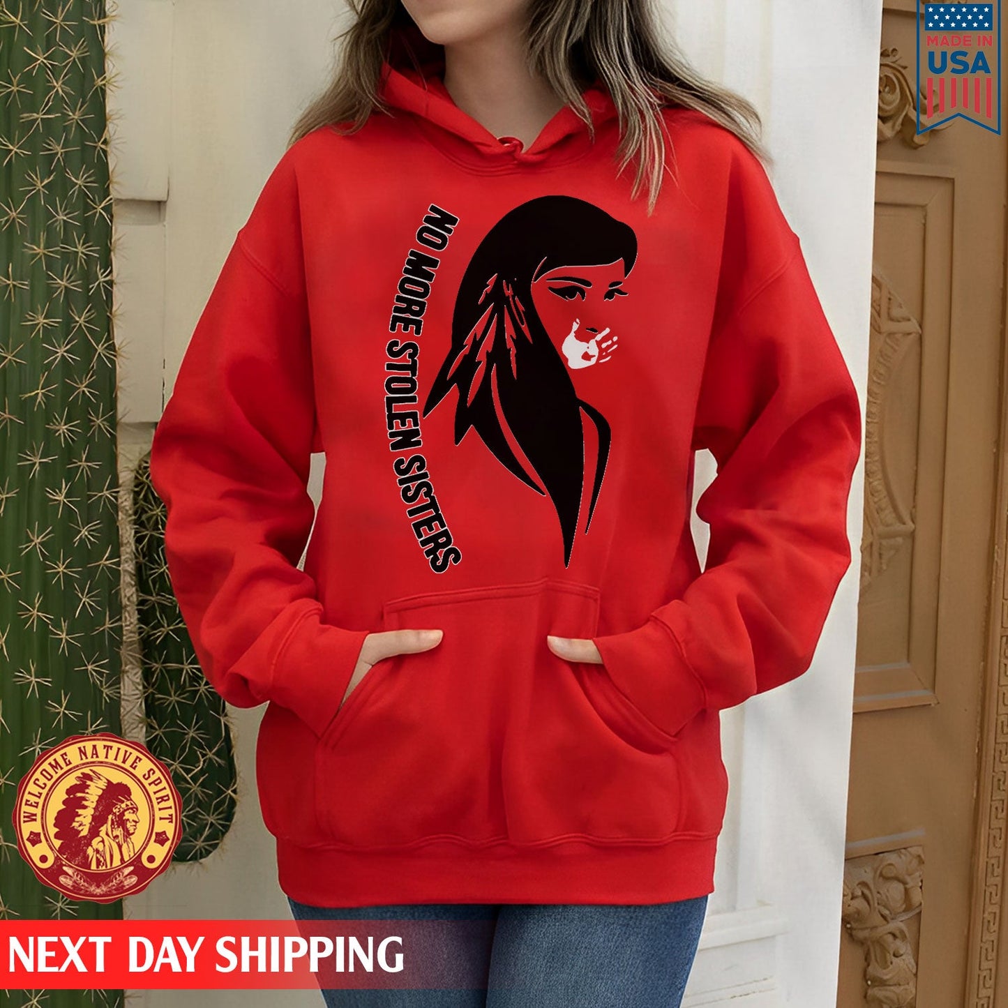 I Wear Red For My Sister, No More Stolen Sisters Shirts