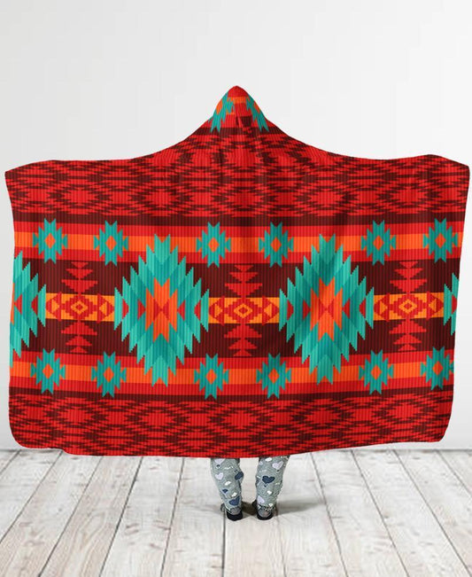 Pattern Hooded Blanket NBD