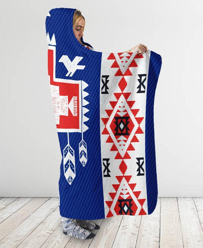 Birds Feather Hooded Blanket NBD