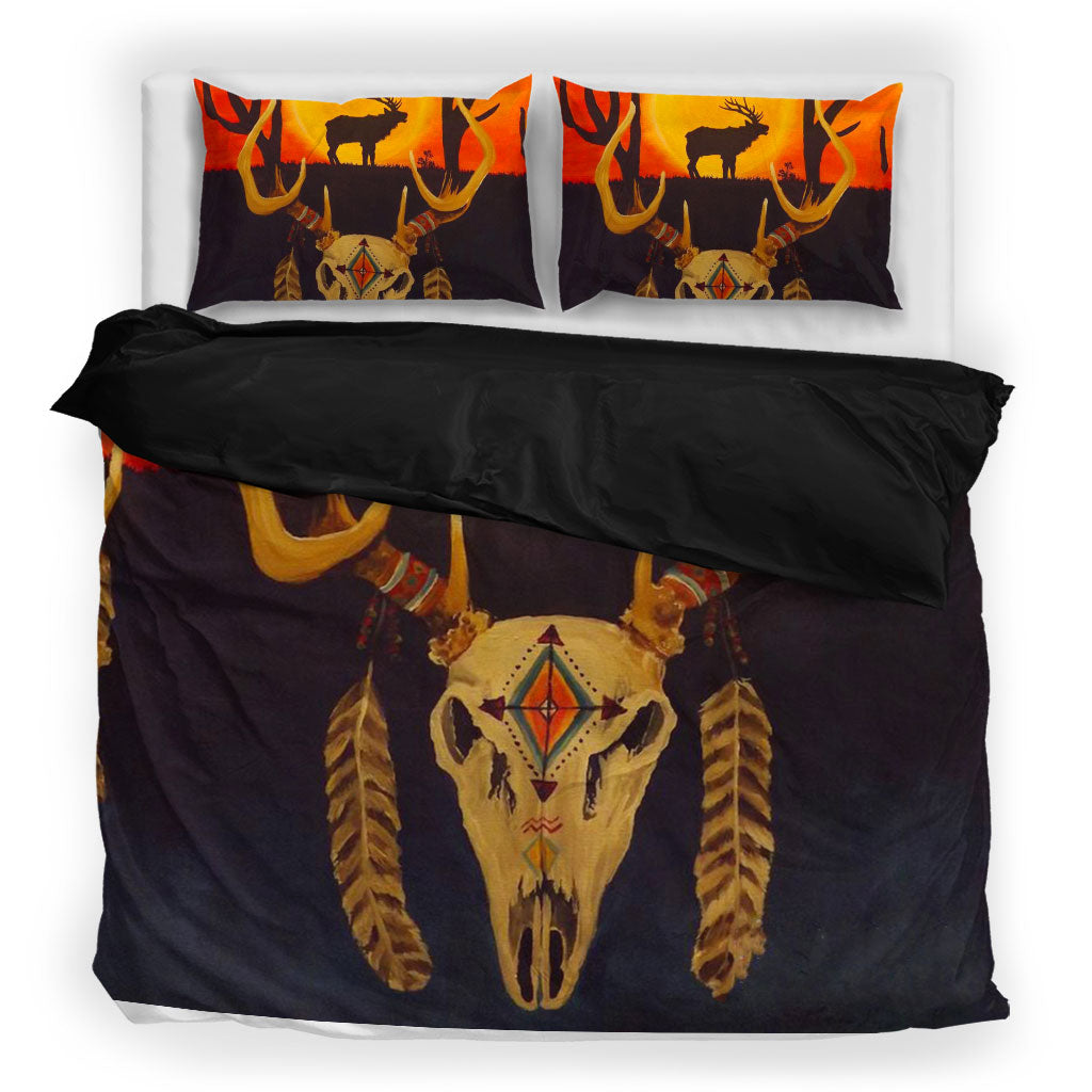 Buffalo Skull Bedding Set
