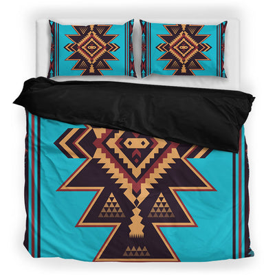 Blue Background Native Bedding Set