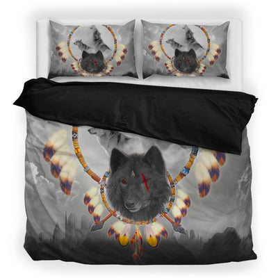 Wolf Native American Bedding Set