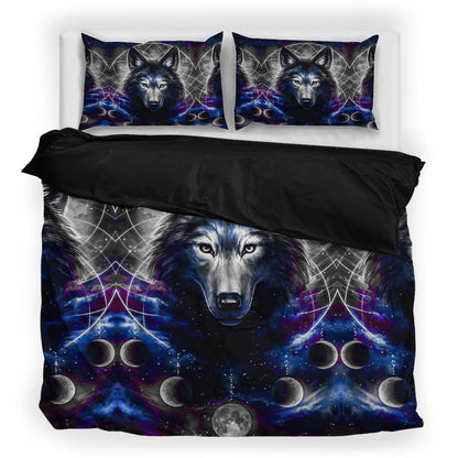 Native Wolf Bedding Set