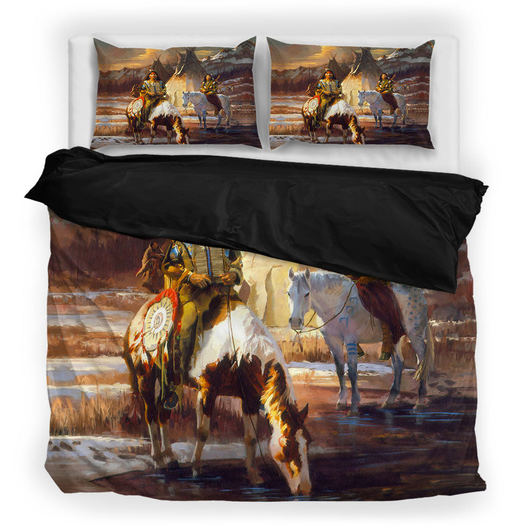 Native Village Life Bedding Set
