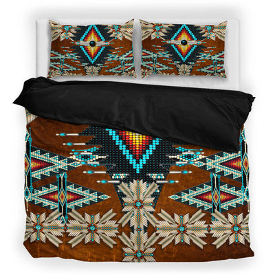 Native Pattern Brown Bedding Set