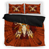 Orange Brown Native Bedding Set