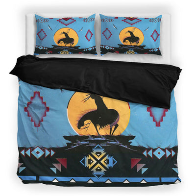 Blue Native Ride Horse Bedding Set