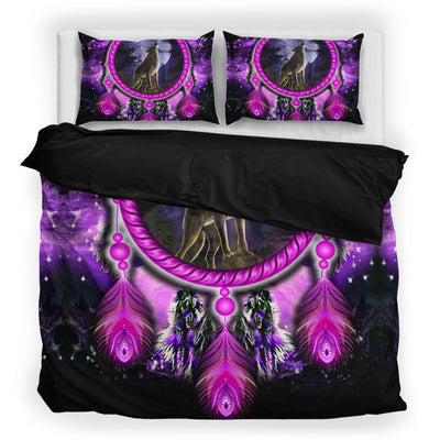 Purple Wolf Dream Bedding Set