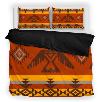 Orange Native Pattern Bedding Set