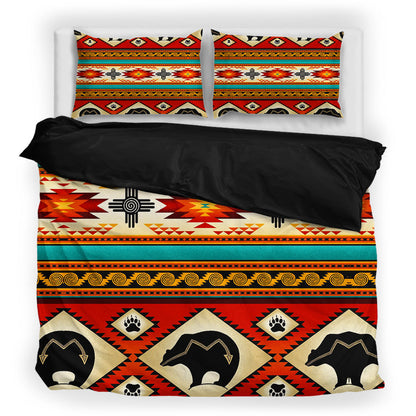 Border & Bear Patterns Bedding Set