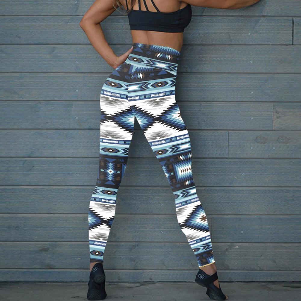 Blue Pattern Dream Catcher Leggings NBD