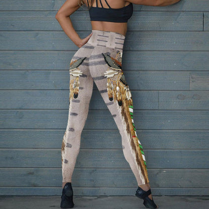 Feather Animal Motifs Dream Catcher Leggings NBD