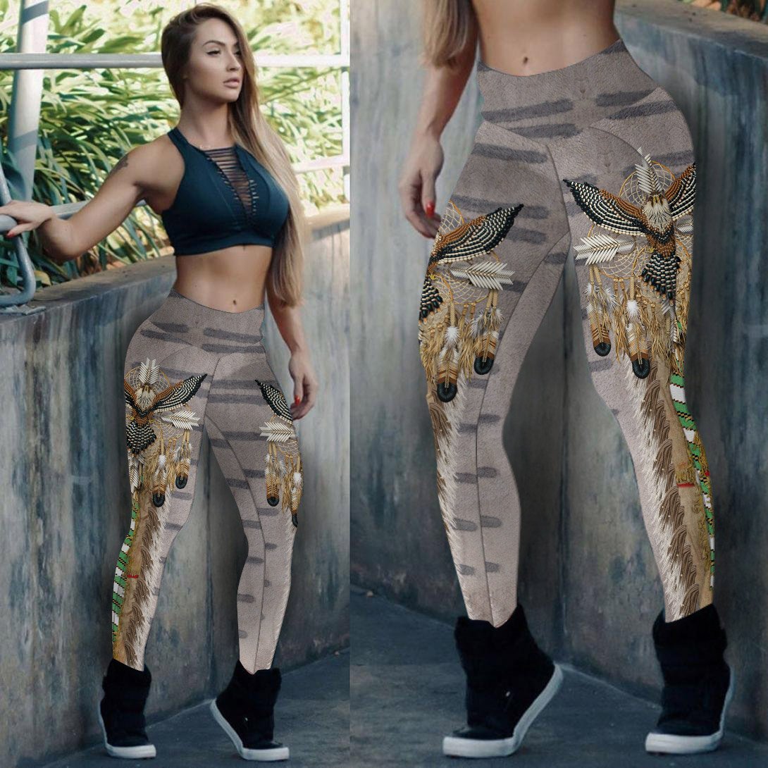 Feather Animal Motifs Dream Catcher Leggings NBD