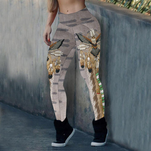 Feather Animal Motifs Dream Catcher Leggings NBD