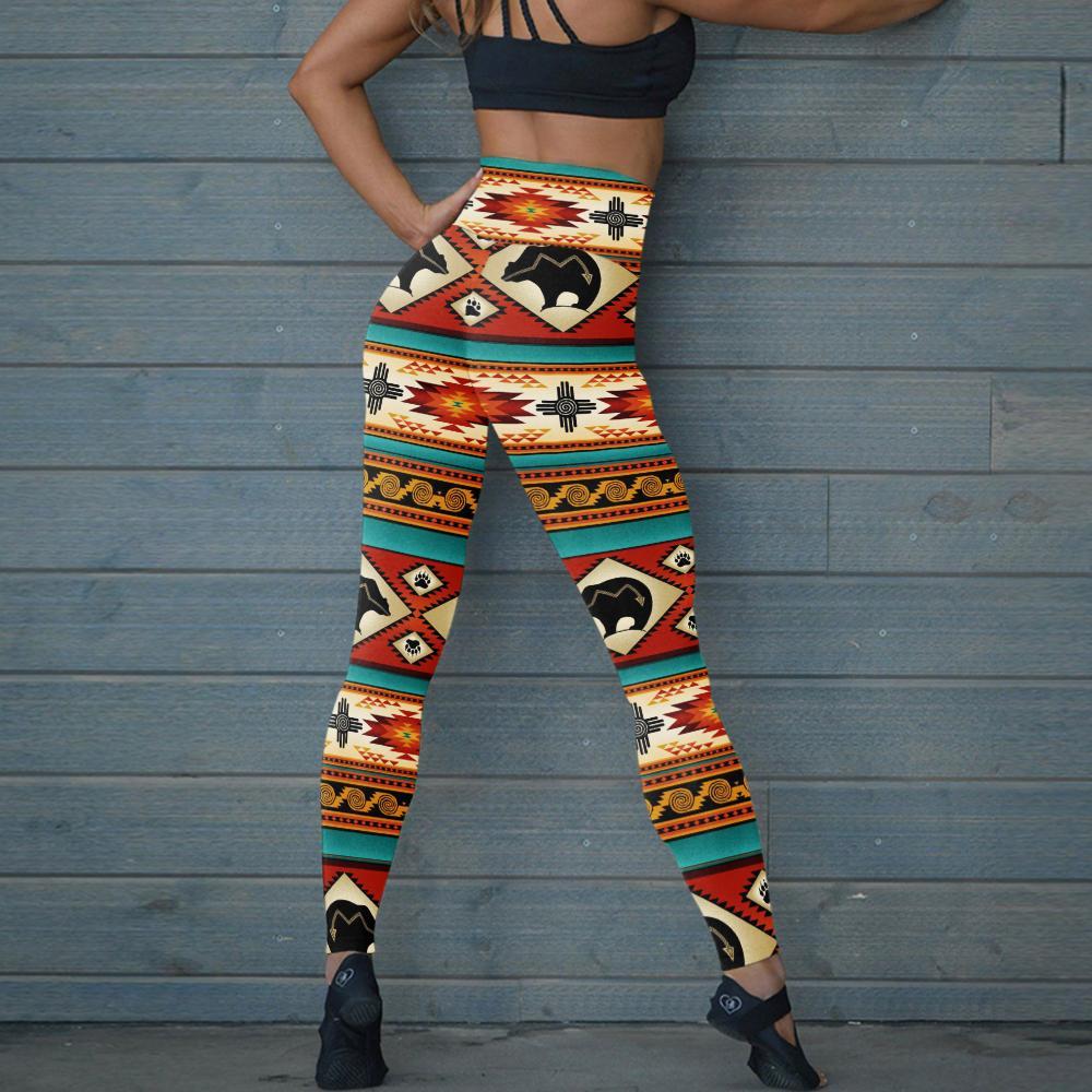 Color Indigenous Motifs Dream Catcher Leggings NBD