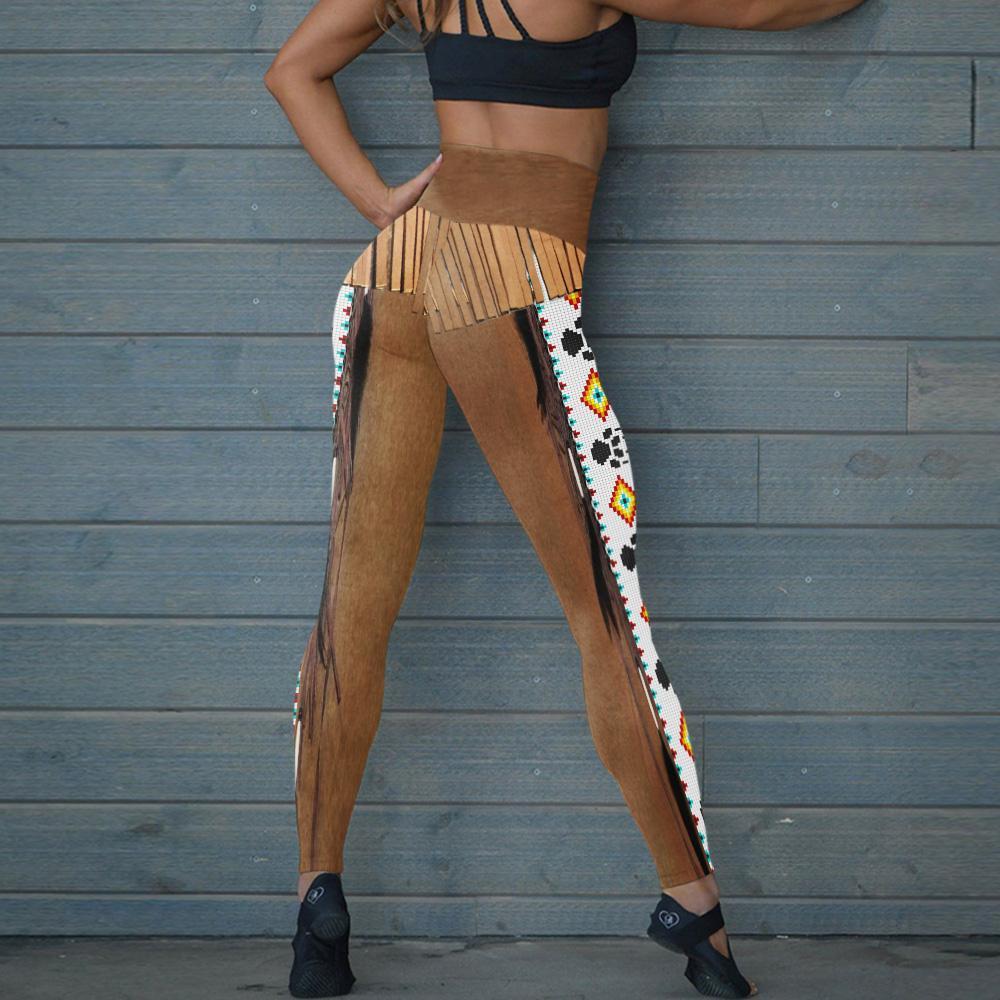 Brown Pattern Dream Catcher Leggings NBD