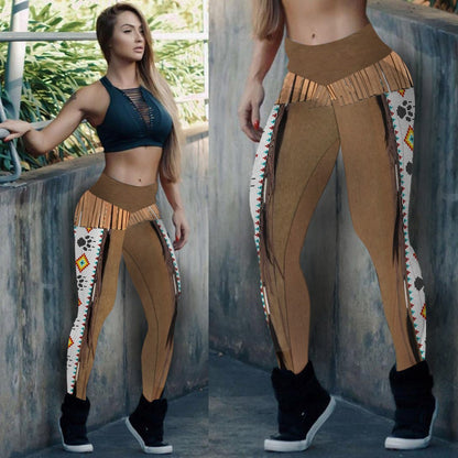 Brown Pattern Dream Catcher Leggings NBD